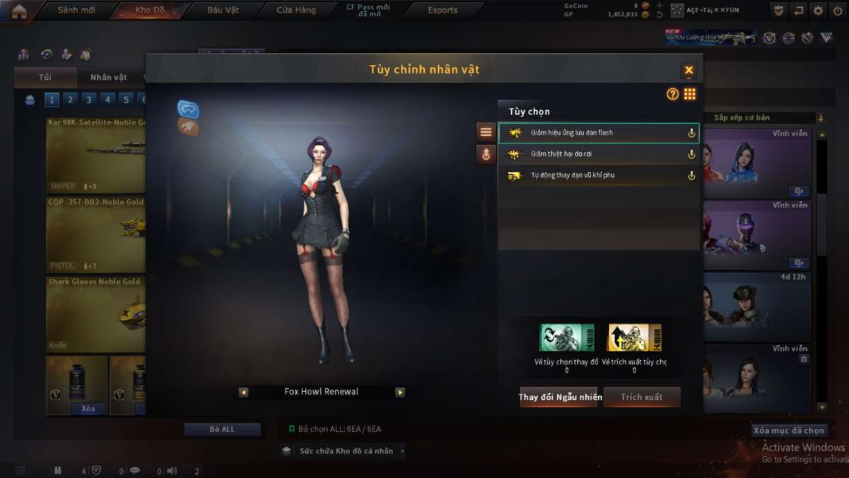 shop acc cf uy tin gia re